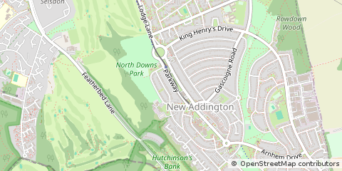 Map of Croydon