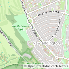 Map of Croydon