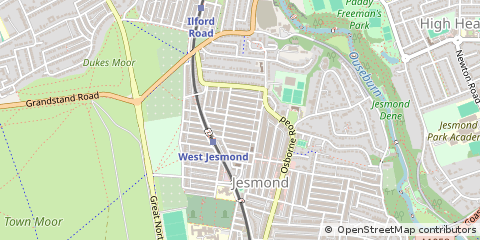Map of Newcastle Upon Tyne