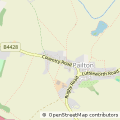 Map of Rugby, Warwickshire