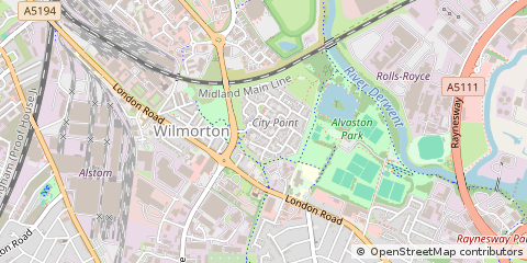 Map of Derby