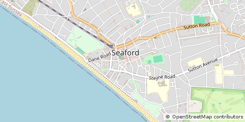 Map of Seaford, East Sussex