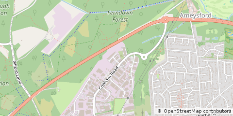 Map of Wimborne, Dorset