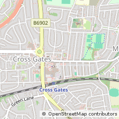 Map of Leeds, West Yorkshire