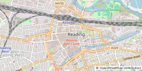 Map of Reading, Berkshire