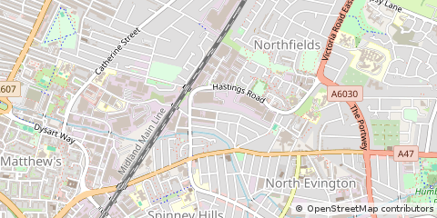 Map of Leicester