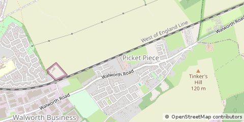 Map of Andover, Hampshire