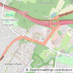 Map of Maidstone, Kent