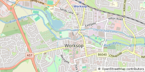 Map of Worksop