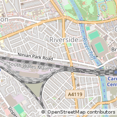 Map of Cardiff