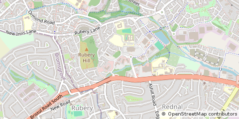 Map of Birmingham, West Midlands