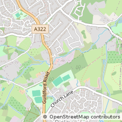 Map of Woking, Surrey