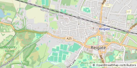 Map of Surrey