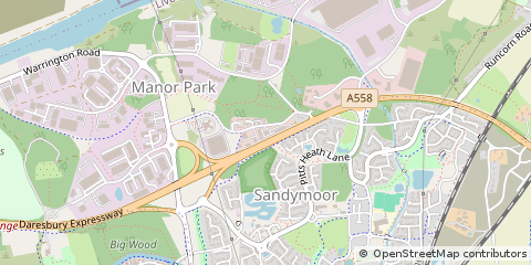 Map of Runcorn, Cheshire
