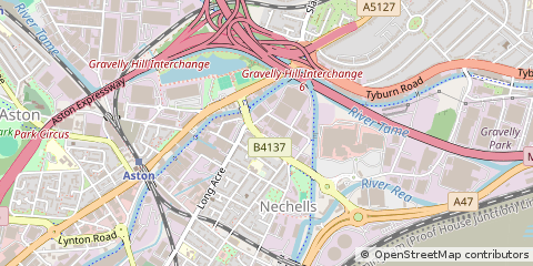 Map of Birmingham, West Midlands
