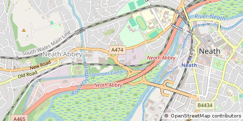Map of Neath, Glamorgan