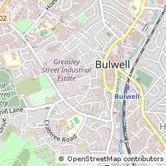 Map of Nottingham, Derbyshire