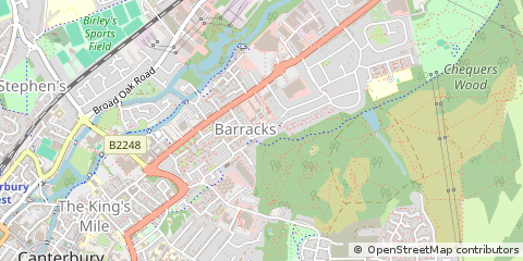 Map of Canterbury