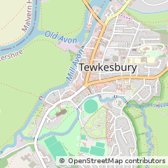 Map of Tewkesbury