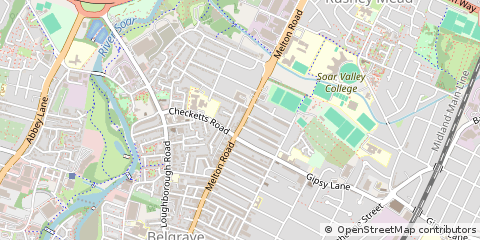 Map of Leicester