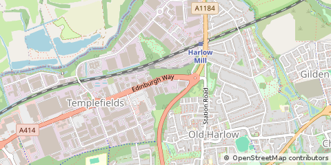 Map of Harlow, Essex