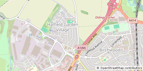Map of Hatfield