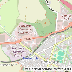 Map of Barnsley, South Yorkshire