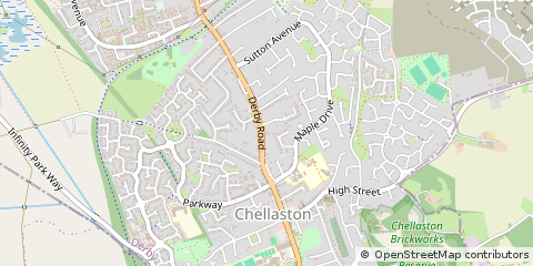 Map of Derby, Derbyshire
