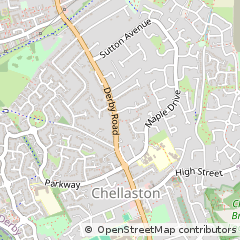Map of Derby, Derbyshire