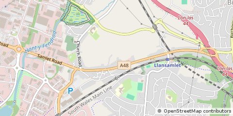 Map of Swansea