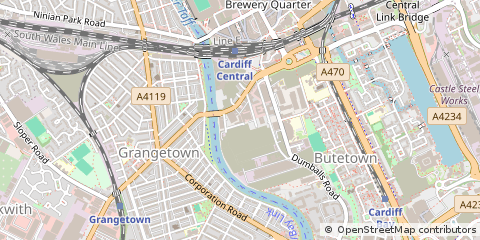 Map of Cardiff