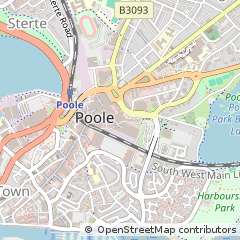 Map of Poole, Dorset