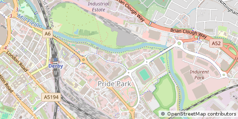 Map of Derby