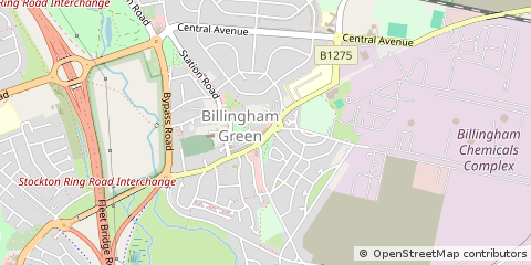 Map of Billingham, Cleveland