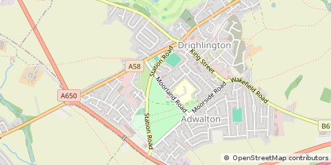 Map of Bradford, West Yorkshire