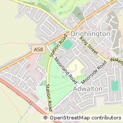 Map of Bradford, West Yorkshire