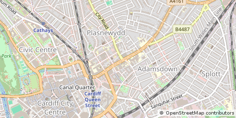 Map of Cardiff