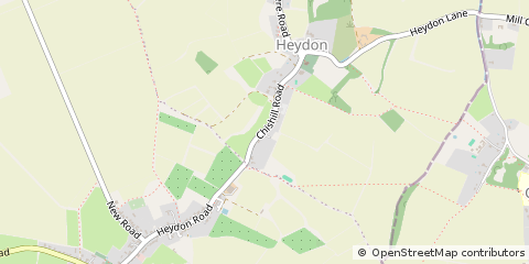 Map of Heydon, Hertfordshire