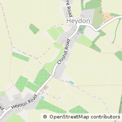 Map of Heydon, Hertfordshire