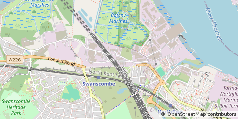 Map of Gravesend