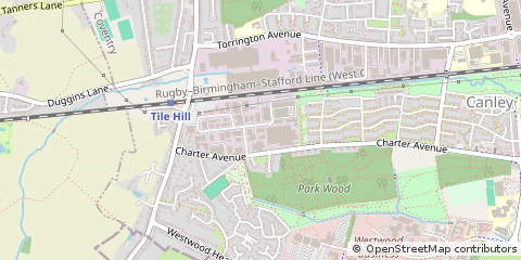 Map of Coventry, West Midlands