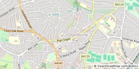Map of Birmingham, West Midlands