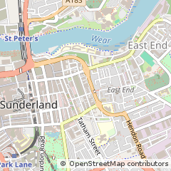 Map of Sunderland