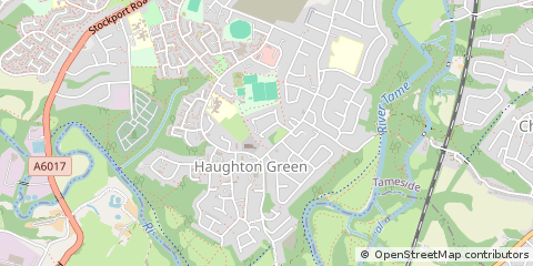 Map of Denton, Manchester
