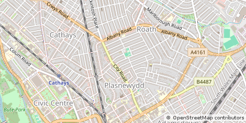 Map of Cardiff