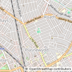 Map of Cardiff