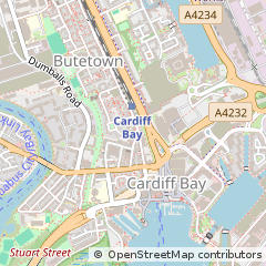 Map of Cardiff