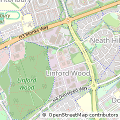 Map of Milton Keynes