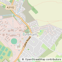 Map of Lyneham, Chippenham