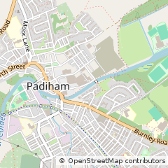 Map of Padiham, Lancashire